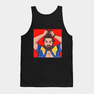 Comedian Sean Patton - Red Artwork Tank Top